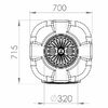 Емкость прямоугольная вертикальная 700 литров KSC Емкость прямоугольная вертикальная 700 литров KSC