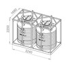 Кассета 3000х2 емкость пластиковая для удобрений KSC Кассета 3000х2 емкость пластиковая для удобрений KSC
